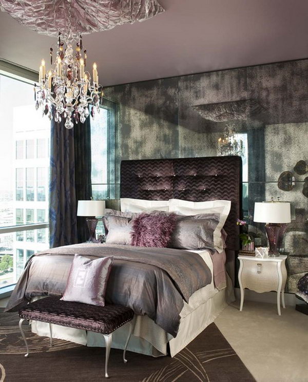 Gold and Silver Bedroom Ideas 80 Inspirational Purple Bedroom  Designs  Ideas  Hative