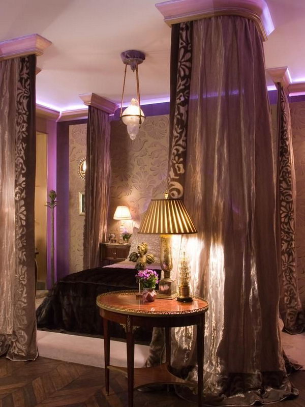 80 Inspirational Purple Bedroom Designs Ideas Hative - Purple And Gold Home Decor Ideas