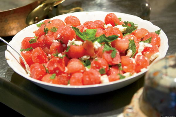 Watermelon Salad with Feta and Mint Recipe