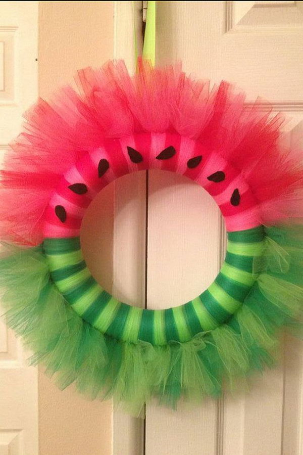 20+ Beautiful Summer Wreath Tutorials and Ideas - Hative