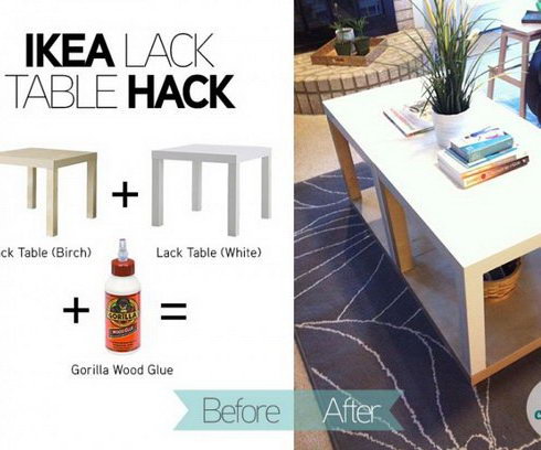 20 Ikea Lack Table Hacks Hative