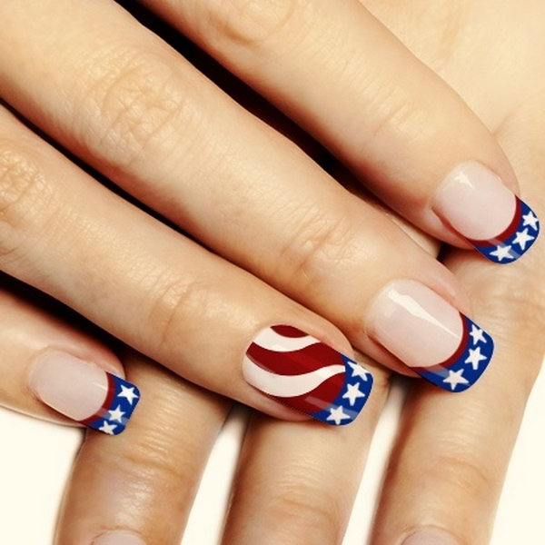 30+ American Flag Inspired Stripes and Stars Nail Ideas & Tutorials