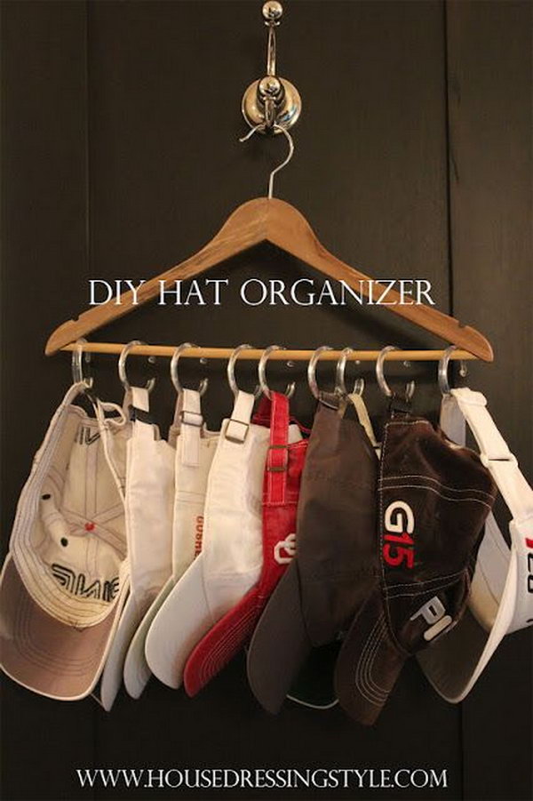 D.I.Y. Hanging Bra Organizer :)