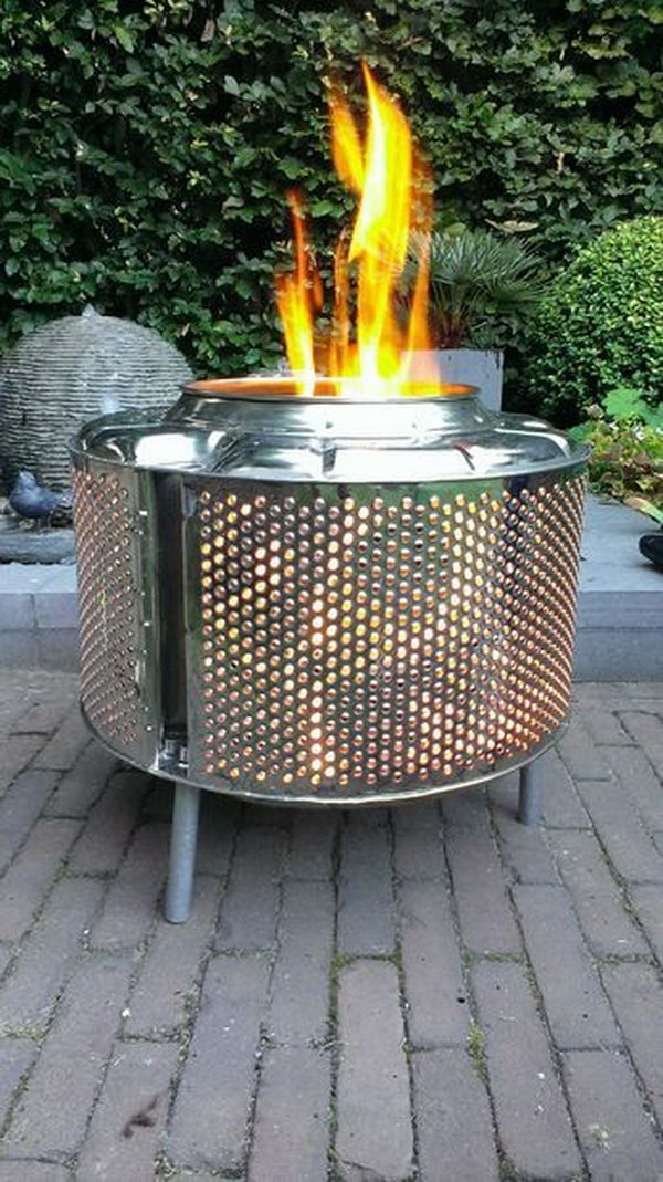 35 Diy Fire Pit Ideas Hative, Old Metal Fire Pit