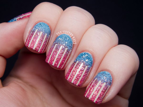 American Flag Nail Art - wide 3