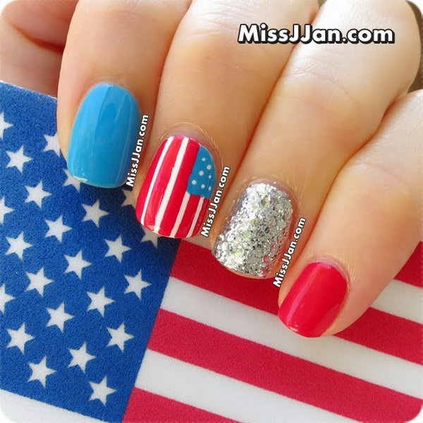 20+ Glitter 4th of July Nail Art Ideas & Tutorials 2023