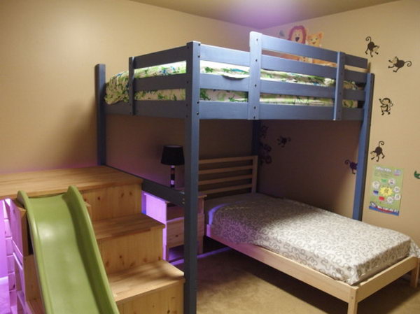 loft bed with stairs ikea