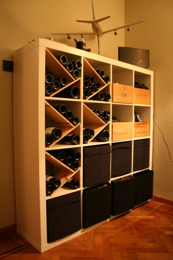 kallax expedit ikea hacks shelf hack hative lovers wine