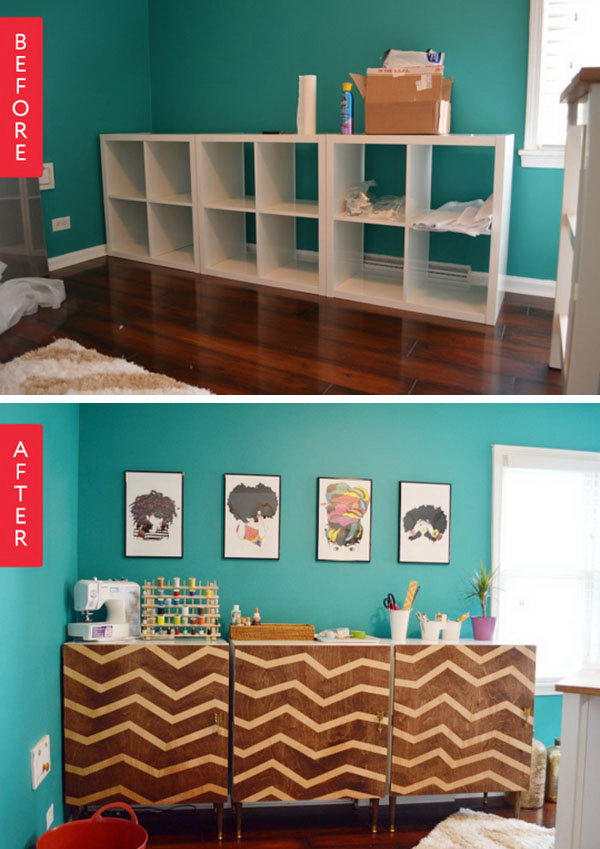 25+ IKEA Kallax or Expedit Shelf Hacks Hative