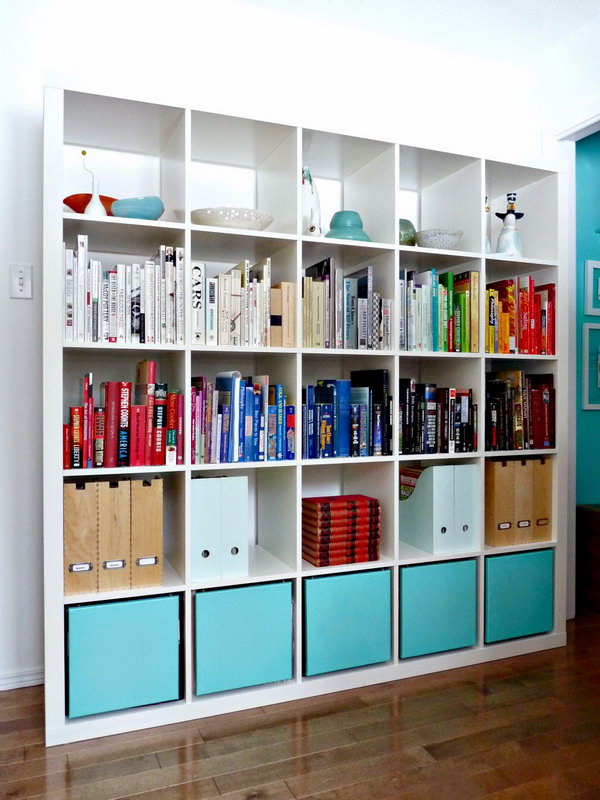 25+ IKEA Kallax or Expedit Shelf Hacks Hative