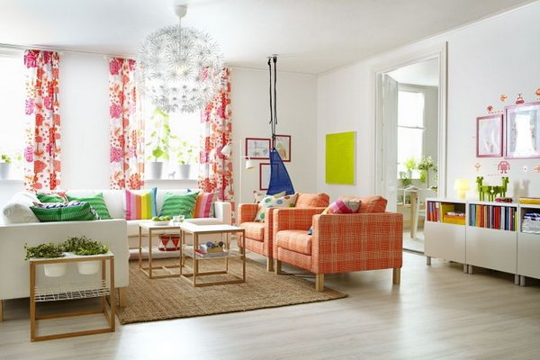 Elegant Ikea Red Living Room 2020