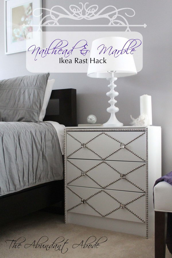 Nailhead & Marble Ikea Rast Hack. Get the instructions