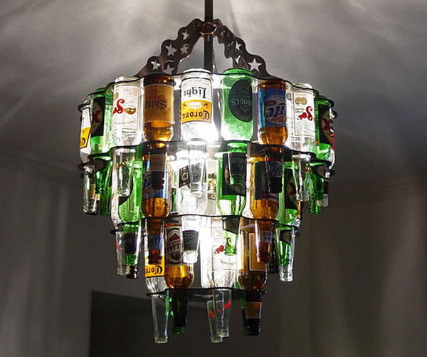 Creative Wine Bottle Chandelier 