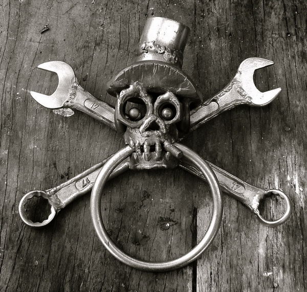 Recycled Tools Door Knocker