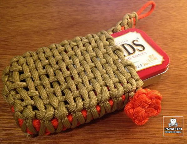 Paracord Survival Tin Pouch