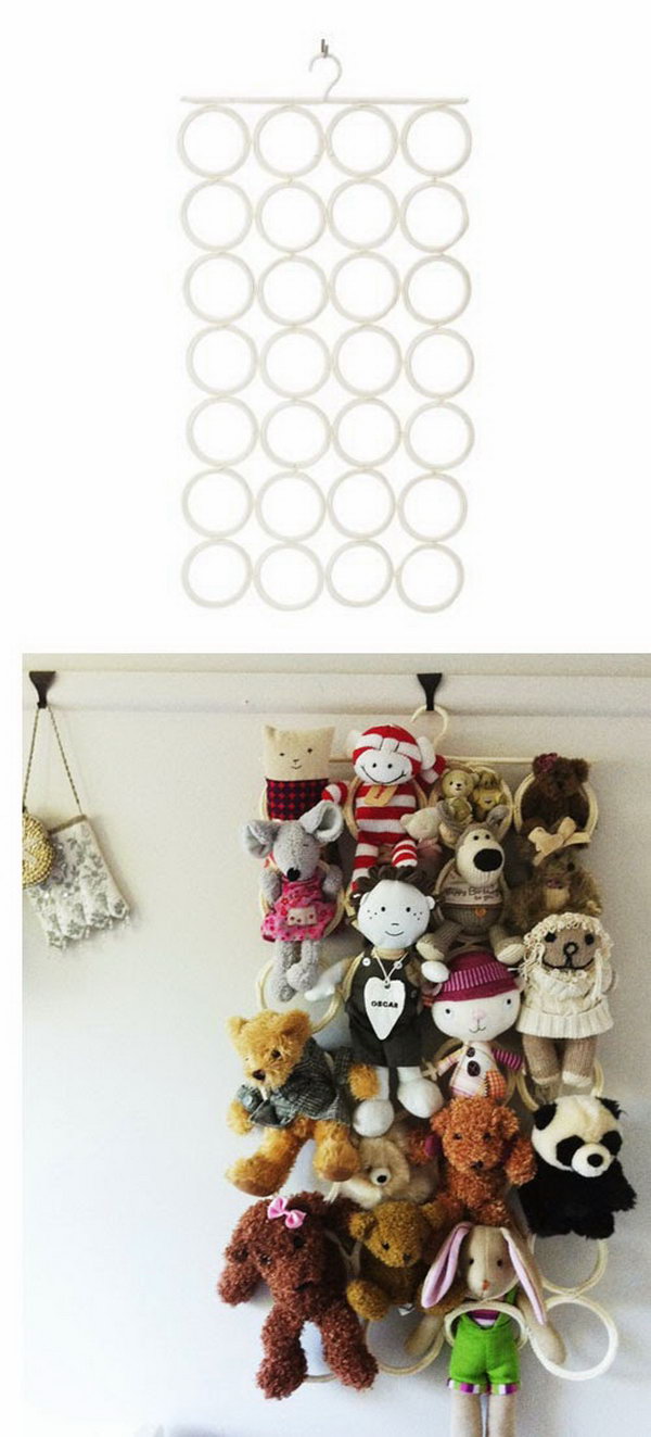 25 Clever Creative Ways to Organize Kids Stuffed Toys 