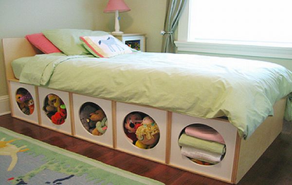 under bed stuffed animal storage