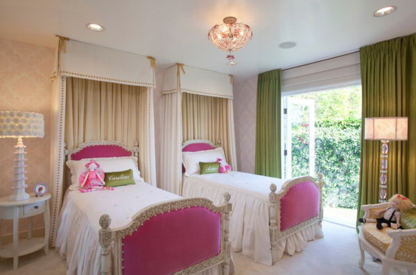 twin girls bedroom