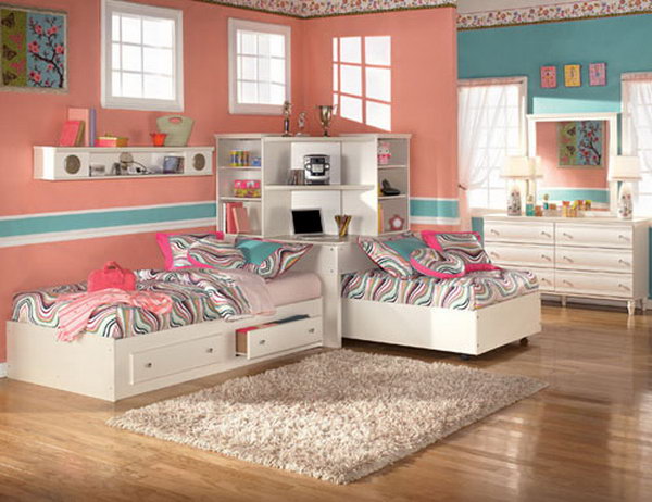 40+ Cute and InterestingTwin Bedroom Ideas for Girls - Hative