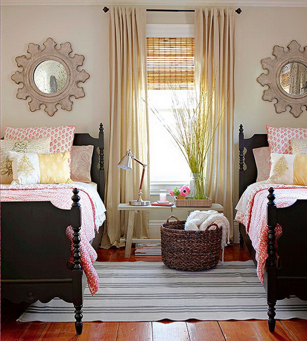 Cool Small Girls Bedroom Ideas 40 Cute and InterestingTwin Bedroom  Ideas  for Girls  Hative