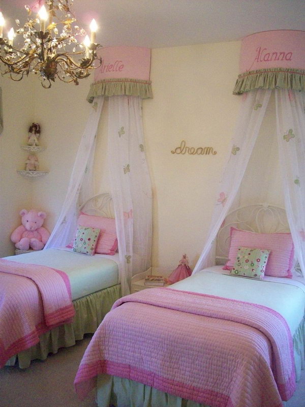 40+ Cute and InterestingTwin Bedroom Ideas for Girls - Hative