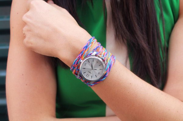  Watch Wrap Bracelets. See the tutorial 