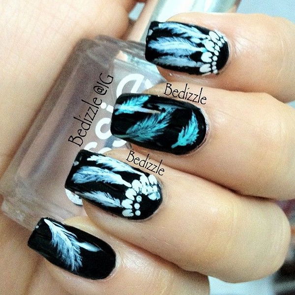 Lots of dream catcher nail designs and ideas. How beautiful and unique with such good meaning. I love it.