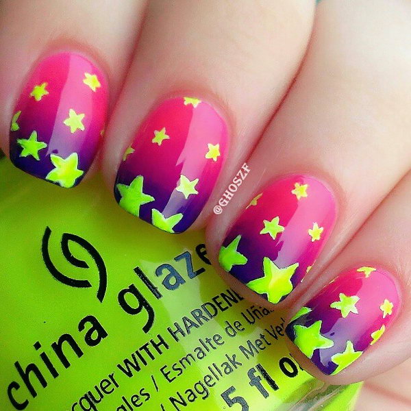 50+ Cool Star Nail Art Designs With Lots of Tutorials and Ideas - Hative