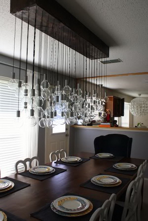 diy dining room light