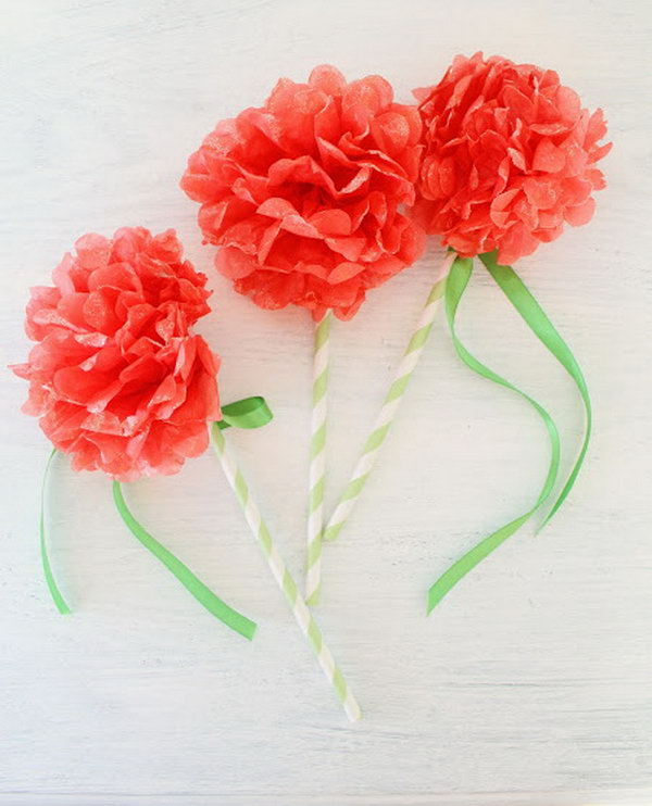 How to make a flower from Drinking Straw