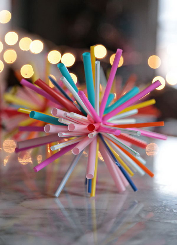 25 DIY Tutorials Ideas To Make Drinking Straw Crafts Hative 