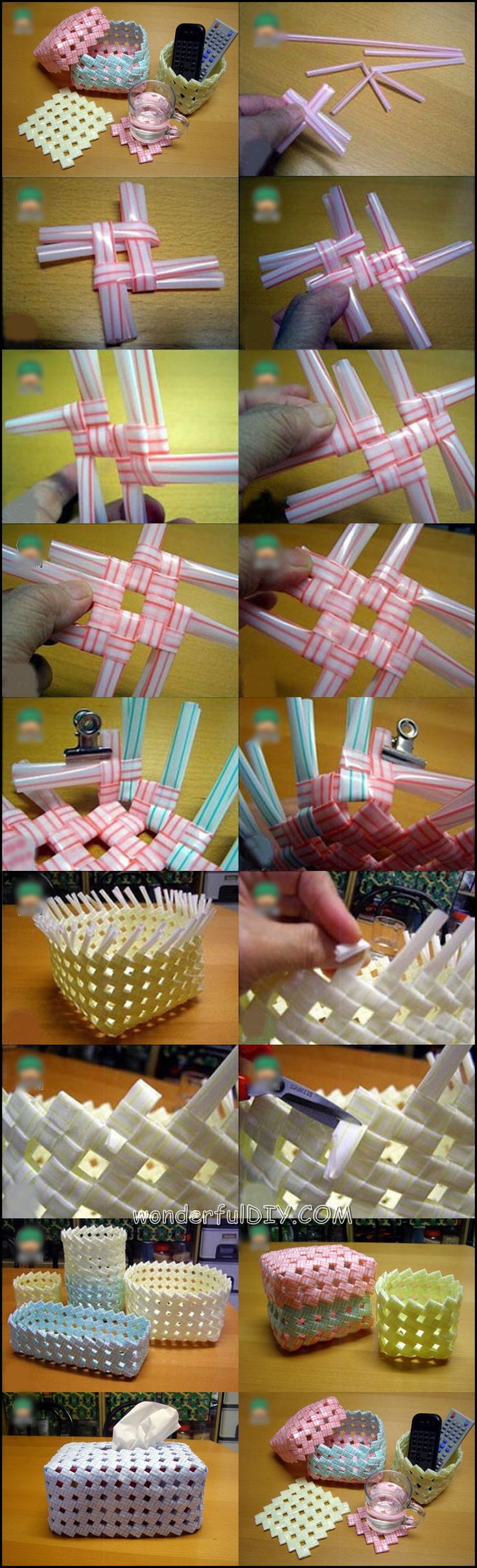 25+ DIY Tutorials & Ideas to Make Drinking Straw Crafts - Hative