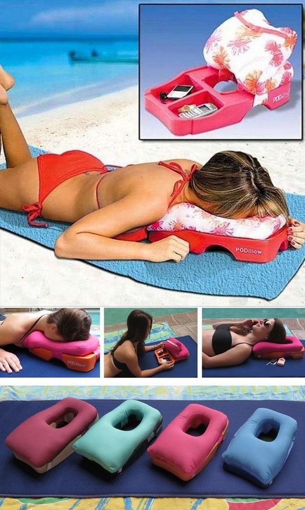 Ideal Two-in-One Massage and Tanning Pillow. 