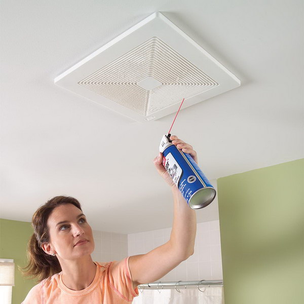 bathroom cleaning tips clean fan exhaust air tricks dust canned while hative clogged