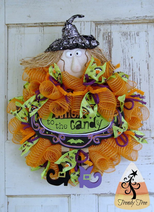 Cute DIY Witch Wreath Tutorials & Ideas For Halloween - Hative