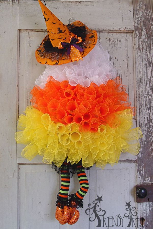 Cute DIY Witch Wreath Tutorials & Ideas For Halloween - Hative