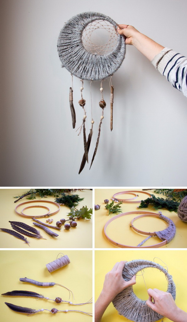 DIY Project Ideas & Tutorials: How to Make a Dream Catcher of Your Own