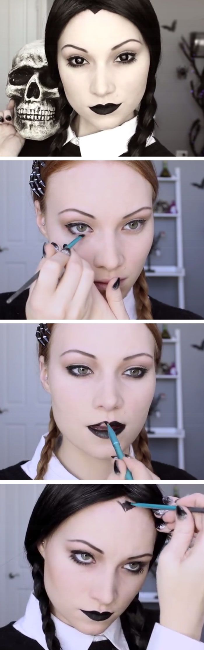 Easy Halloween Makeup Tutorial For Beginners | Gaestutorial