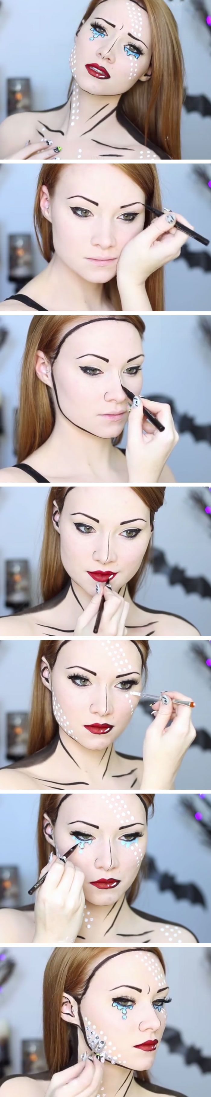 25 Super Cool Step By Step Makeup Tutorials For Halloween Hative