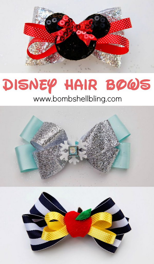 Frozen Elsa Hair Bow Tutorial 