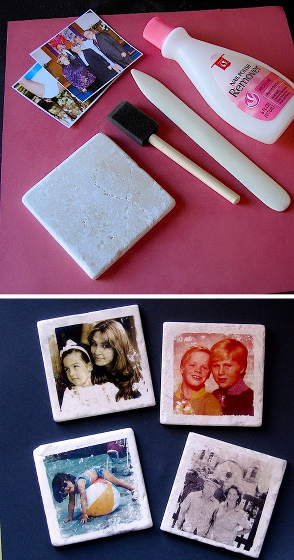 Easy DIY Custom Photo Coasters. 