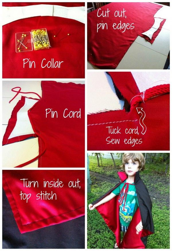 DIY Vampire Cape Tutorial.