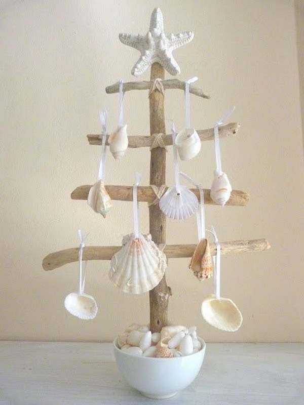 Elegant Seashell Christmas Tree  