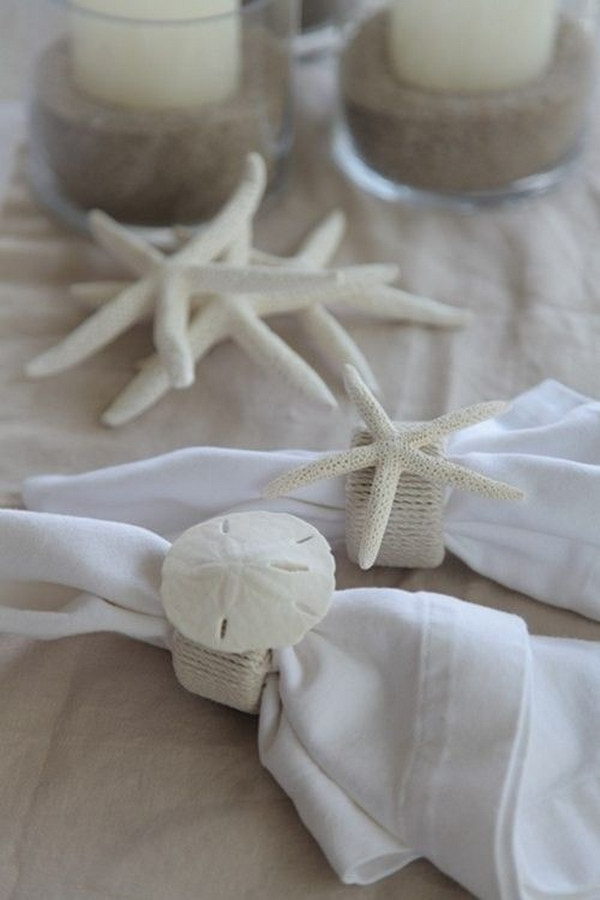 DIY Beachy Napkin Rings How to