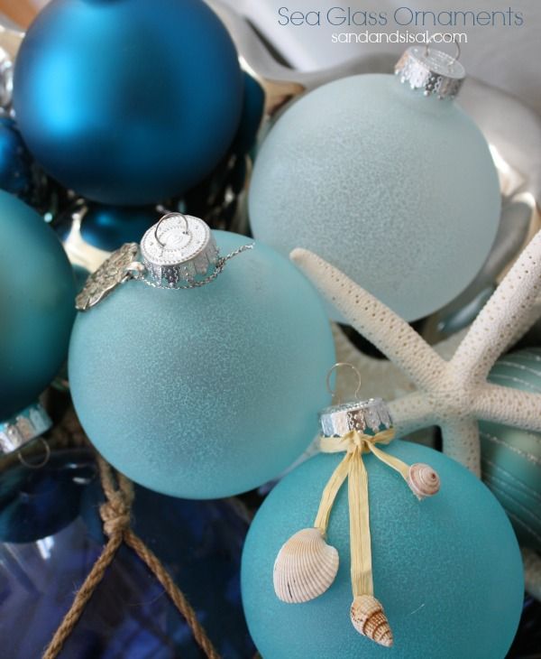 DIY Sea Glass Ornaments 