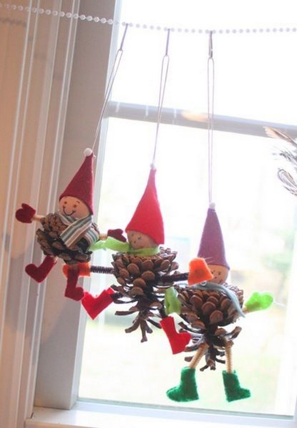 30+ Festive DIY Pine Cone Decorating Ideas - Hative