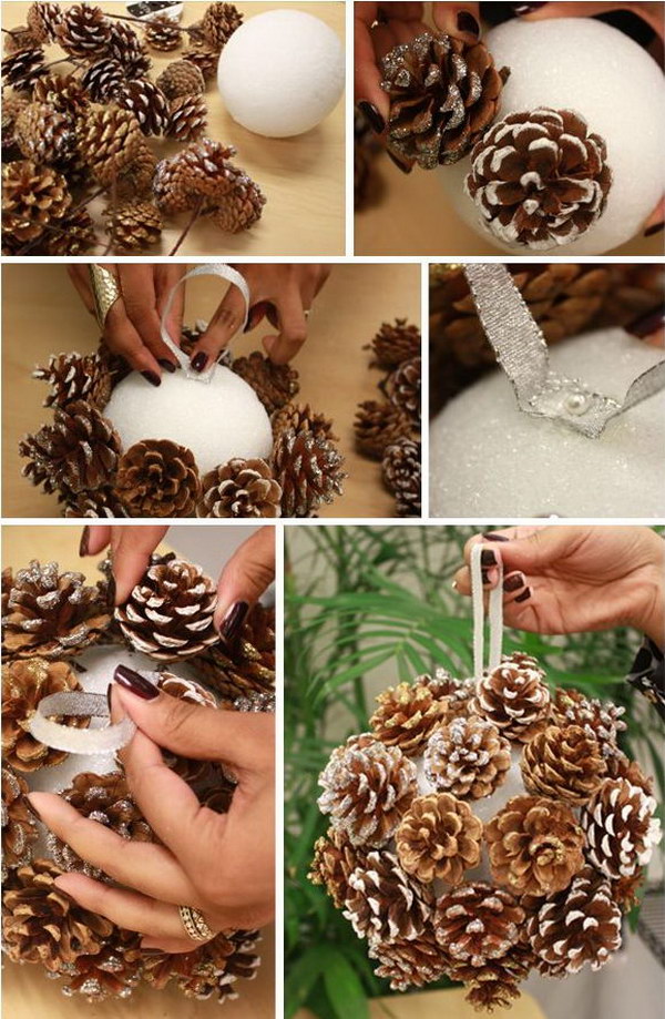 30  festive diy pine cone decorating ideas