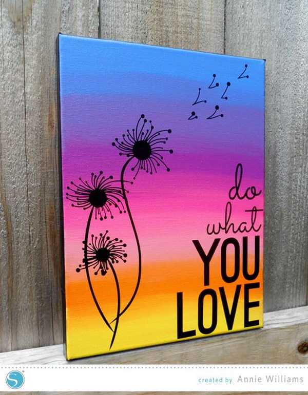 Good Looking cool designs to paint on canvas 30 Awesome Wall Art Ideas Tutorials Hative