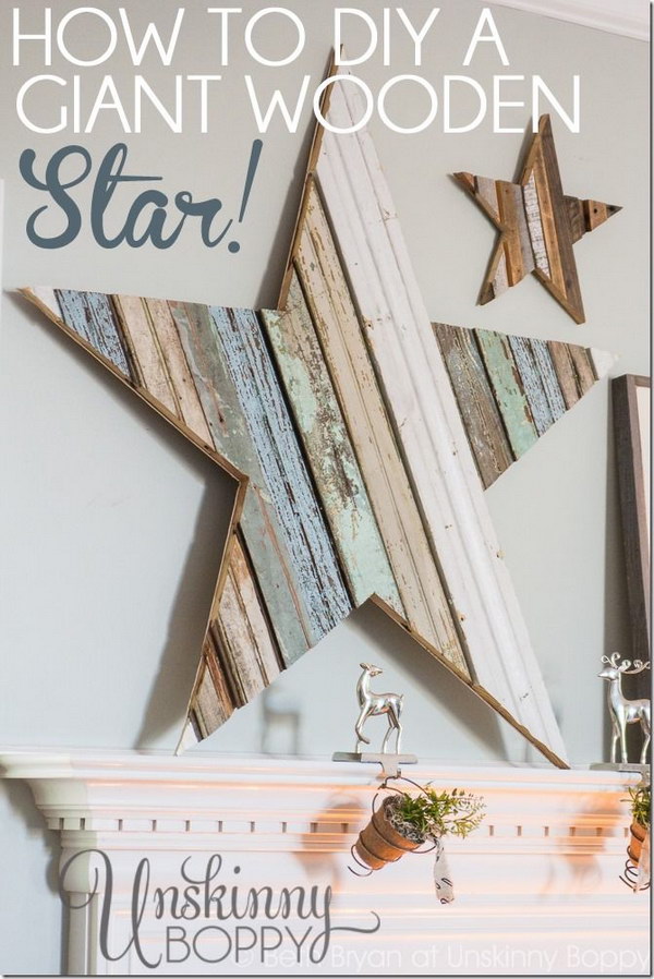 DIY Giant Wooden Star 