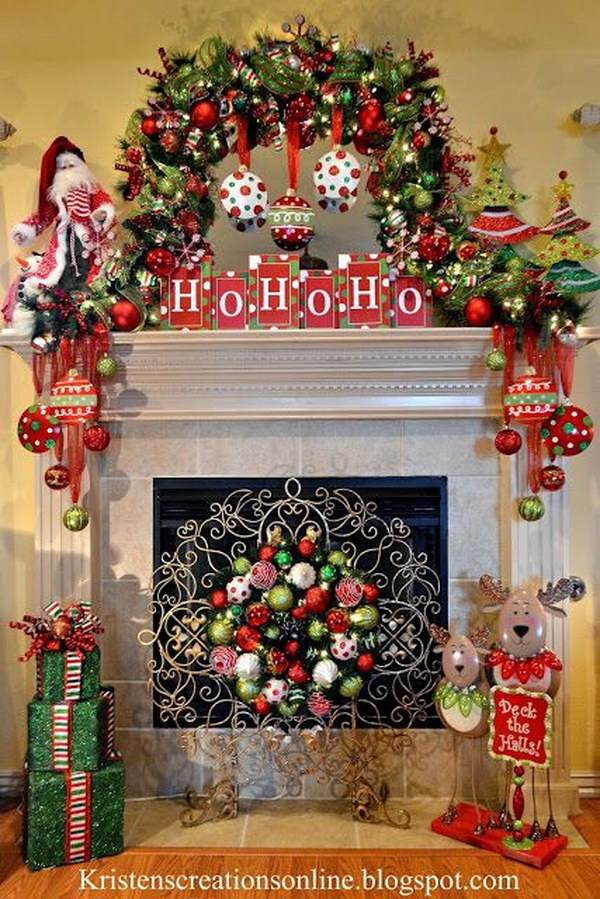 Vintage Christmas Mantel Decorating Ideas Nesting In The Bluegrass ...